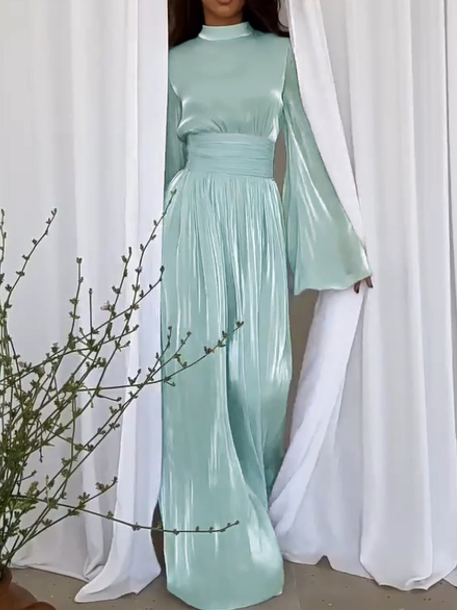 Elegantes Maxikleid mit langen Ärmeln