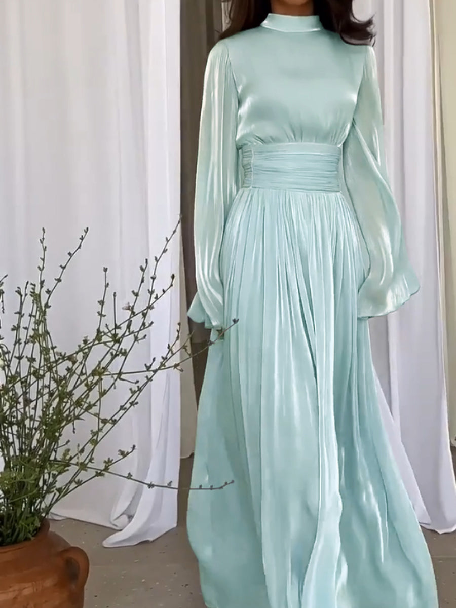 Elegantes Maxikleid mit langen Ärmeln