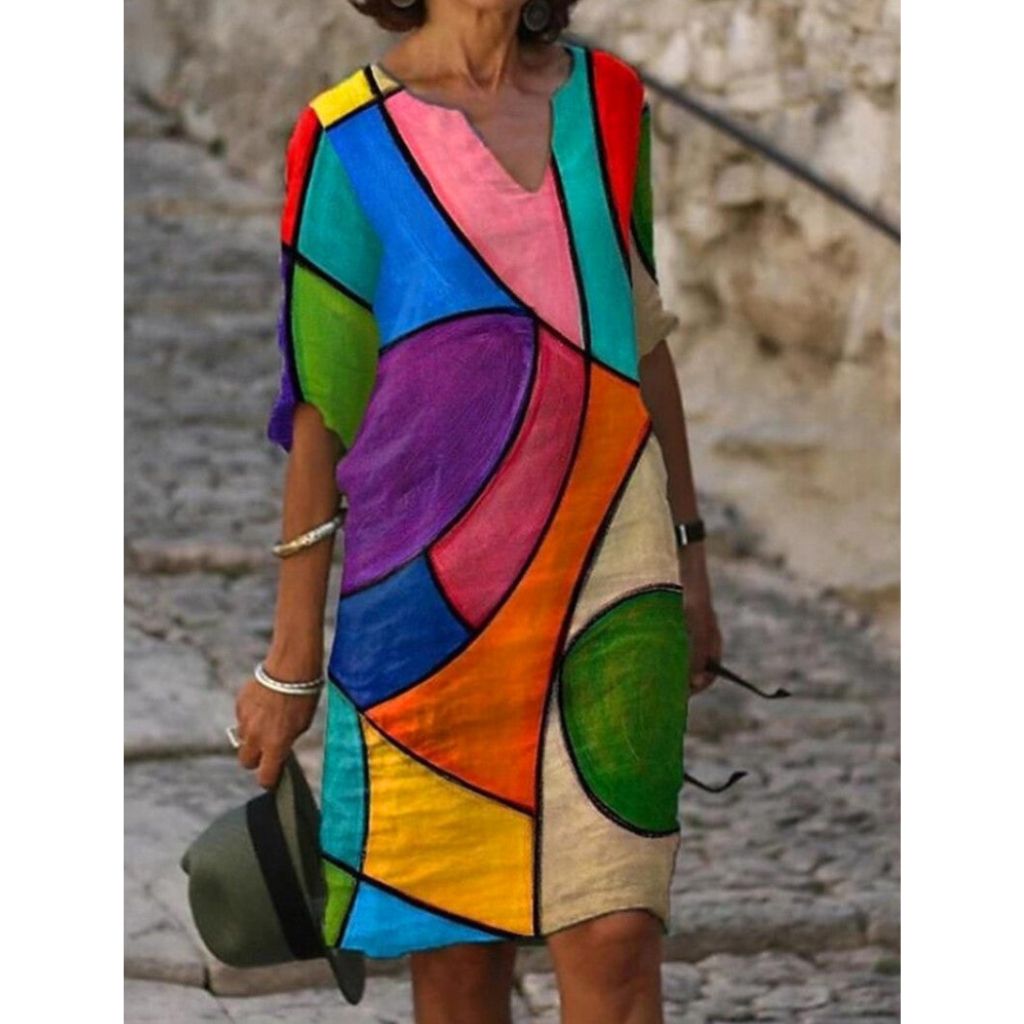 Stilvolles Kleid mit charmantem Blumenprint