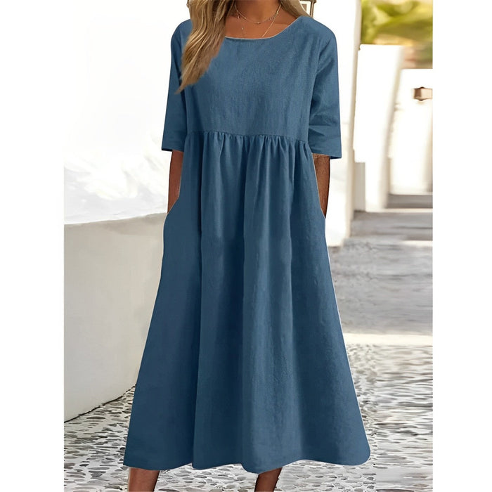 Helena - Damen Sommerkleid im Lässigen Stil