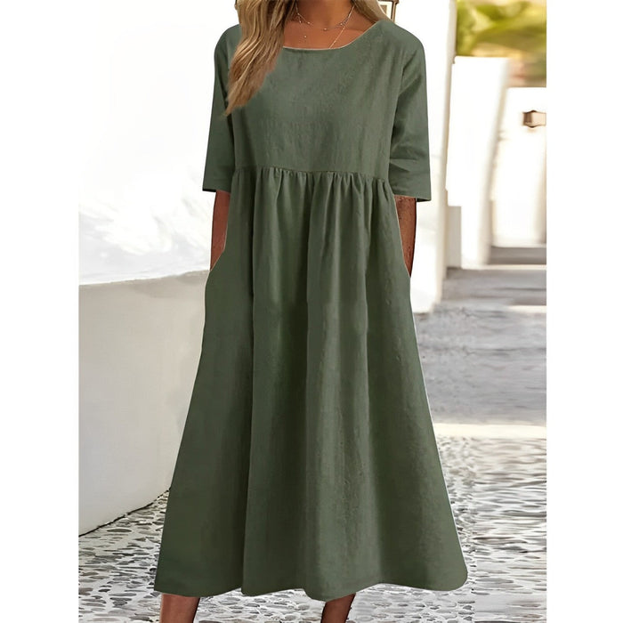 Helena - Damen Sommerkleid im Lässigen Stil
