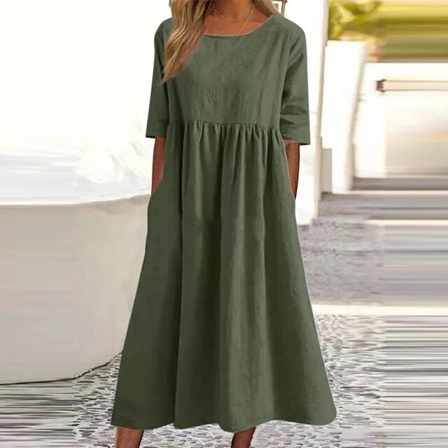 Odira - Stilvolles Baumwollkleid