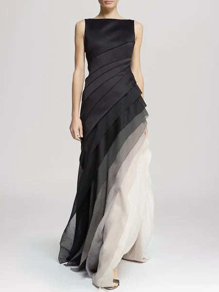 Elegantes Ombre-Stufen-Kleid