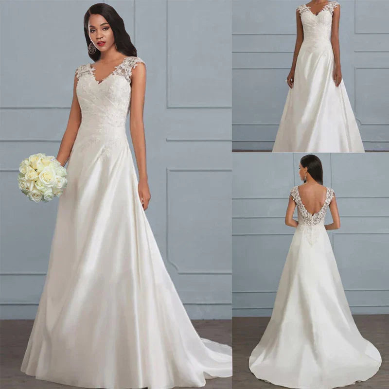 Elegantes Spitzenkleid für den perfekten Hochzeitstag