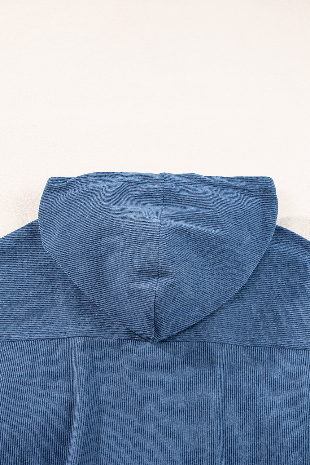 Teal Kapuzenjacke mit verstellbarem Kordelzug und Zip-Verschluss