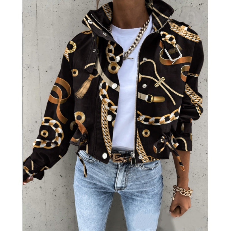 Elegante Damenjacke mit Stehkragen