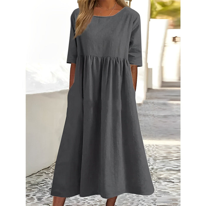 Helena - Damen Sommerkleid im Lässigen Stil